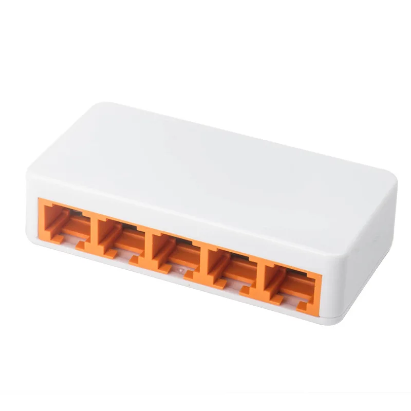 5 портов 100 Мбит/с быстрый Ethernet Lan Rj45 сетевой коммутатор настольный ПК с адаптером