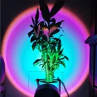 USB закат лампа закат проектор настроение гостиная спальня светодиодный ночсветильник подарок декор для комнаты бар атмосфера фотография фон