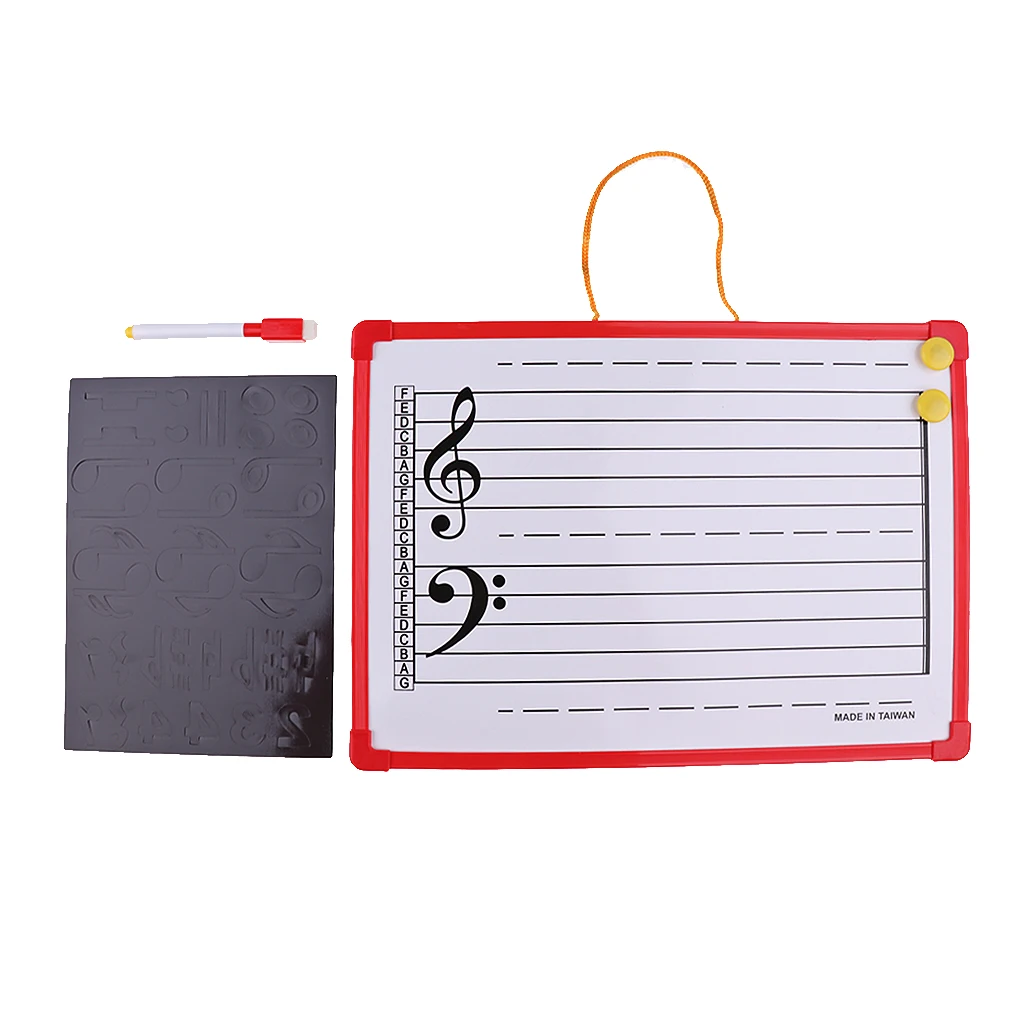 1 Set Music Theory Instruction Board Writing Whiteboard for Meeting School Teaching | Спорт и развлечения