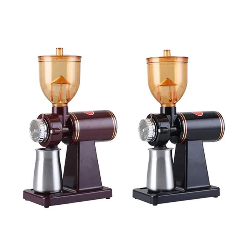 

110V 220V Improved Electric Coffee Grinder Espresso Coffee grinding Thickness Adjustable Stainless Steel Sieve Powder Tank