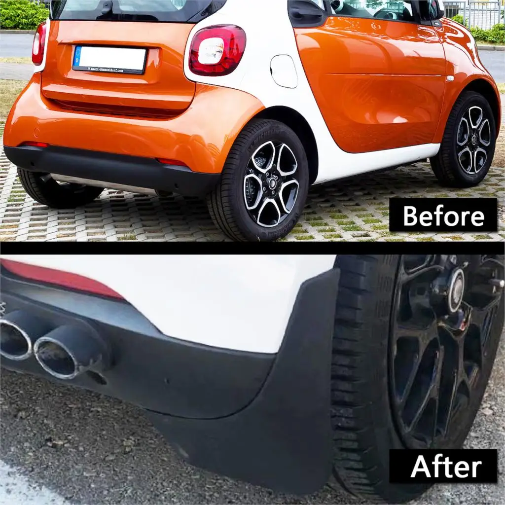 Набор литых брызговиков для Benz Smart Fortwo W453 2016 2017 брызговики передних и задних брызг