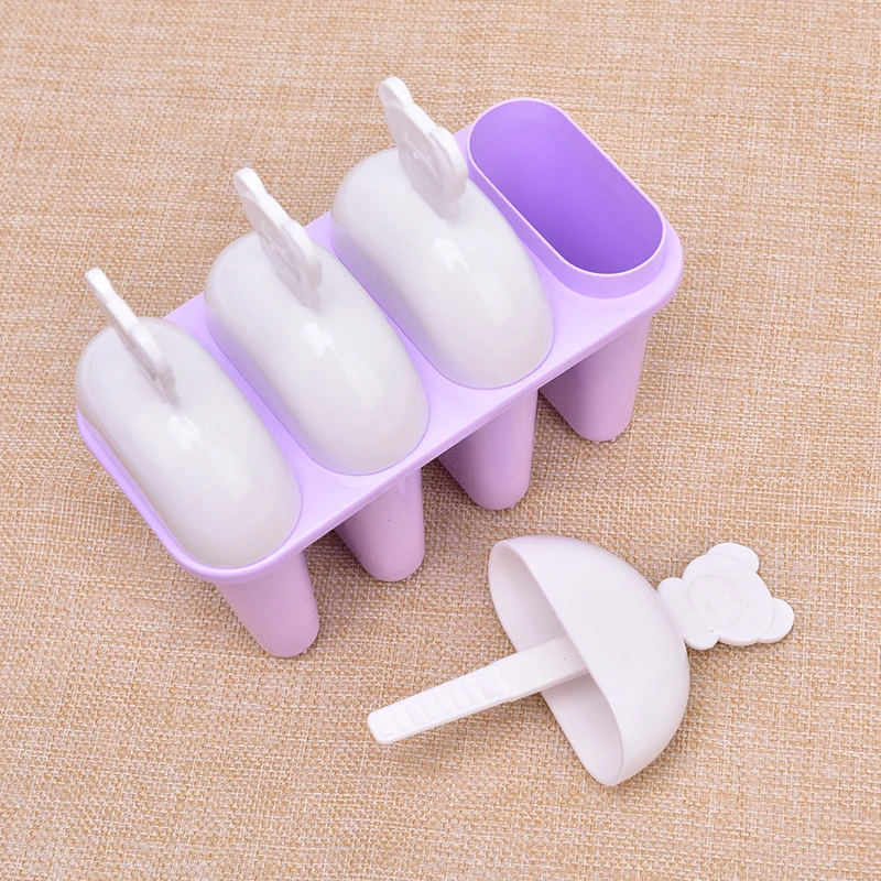 4 ячейки сделай сам классическая форма для мороженого в виде медведя с крышкой