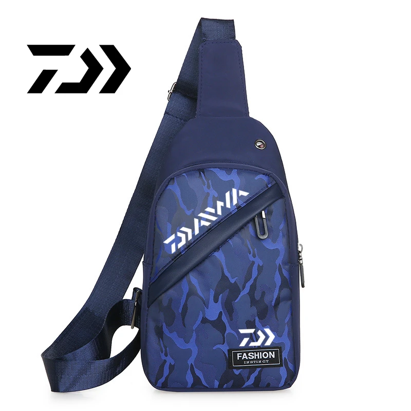 

Daiwa Men's New Shoulder Bag Fishing Backpack Multi-function Quality Running Bag Zipped Sport Outdoor Travel Fishing Bag