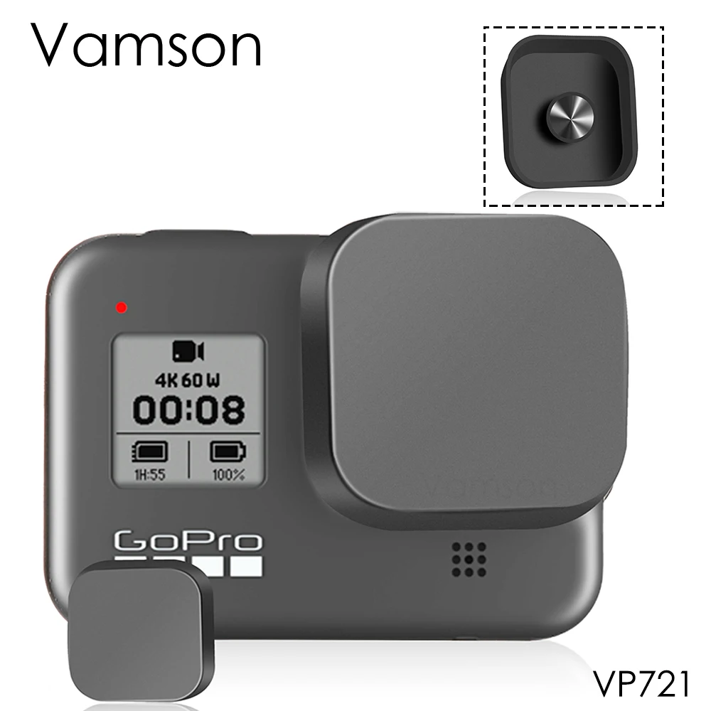 

Vamson for GoPro Hero 8 black Protective Lens Cap Sports Camera Silicone Lens Accessories Cap Lens Cap Silicone Lens VP721