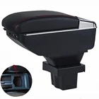 Подлокотник для Skoda Yeti Octavia A5 MK2 2005-2012, двухслойный центральный подлокотник для хранения, пепельница с USB-зарядкой