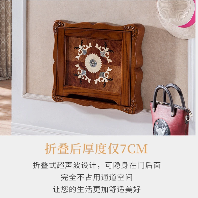 Домашний Складной стул из массива дерева сменный для обуви настенный складной