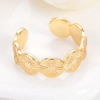 sweet little daisy ring for women mini cute gold color aesthetic flower rings adjustable open cuff party wedding beauty jewelry