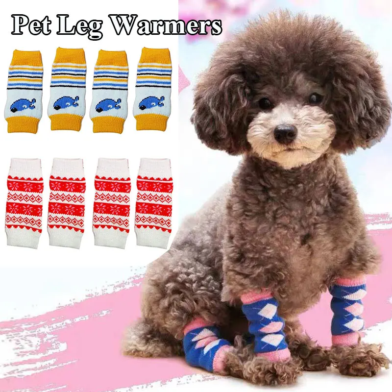 

Warm Pet Leg Cover Knitted Leg Cover Pet Supplies Scratch-proof Dog Knee Cover Pet Knee Cover Comfortable Cute Animal Supply