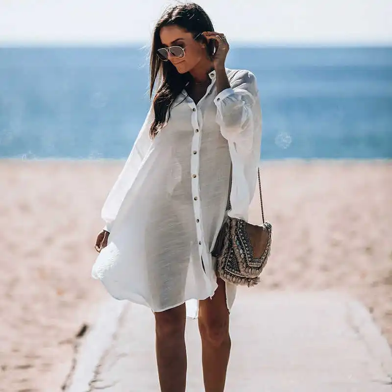 

2020 Sexy Cover Up Bikini Women Swimsuit Cover-up Beach Bathing Suit Beach Wear Knitting Swimwear Mesh Beach Dress Tunic Robe