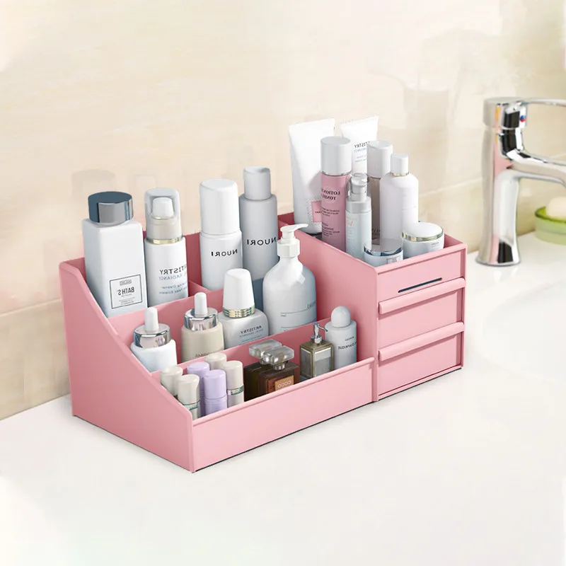 Большая емкость органайзер для макияжа коробка хранения косметики ювелирный лак