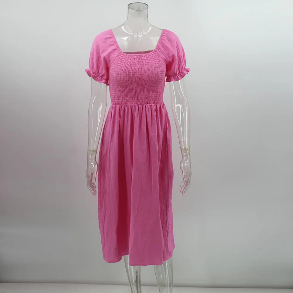 Платье WildPinky женское длинное однотонное с открытой спиной пикантное Клубное