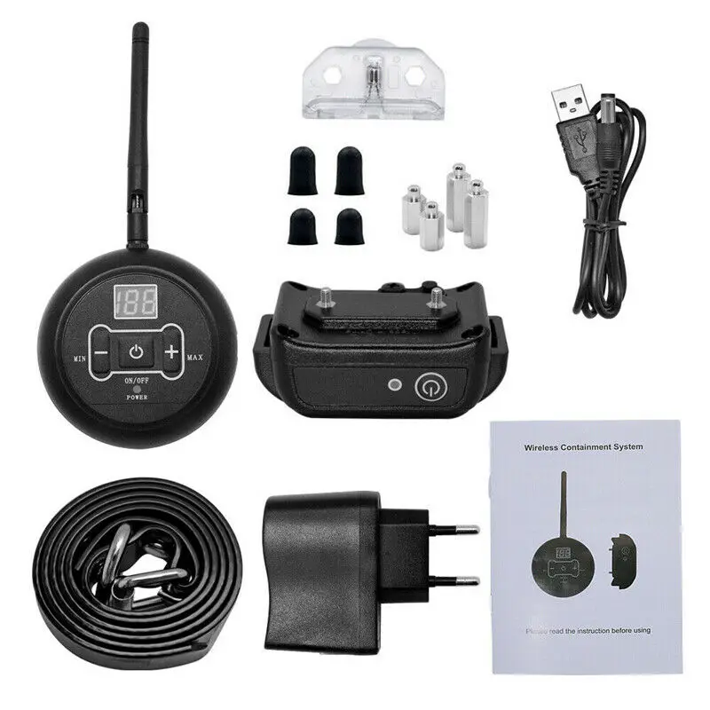 

150m Pet Dog Wireless Electric Fence Containment System Signal Transmitter Dog Training System with Vibrating Electric Shock