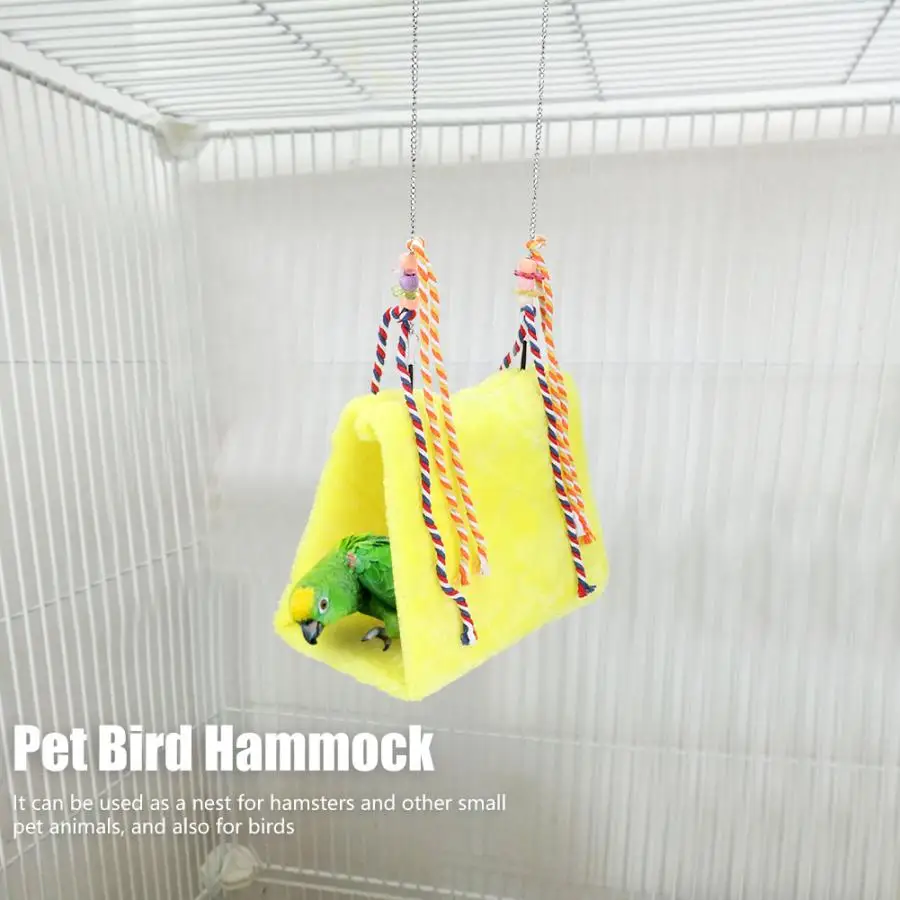 Домашнее животное птица плюшевое гнездо качели Удобная подвесная кровать гамак