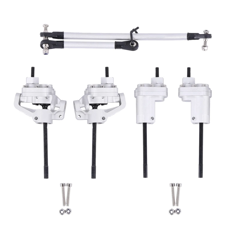 

Обновленная металлическая передняя и задняя ось портала для радиоуправляемого гусеничного автомобиля 1/10 Axial SCX10 II 90046 90047 AR44, детали оси