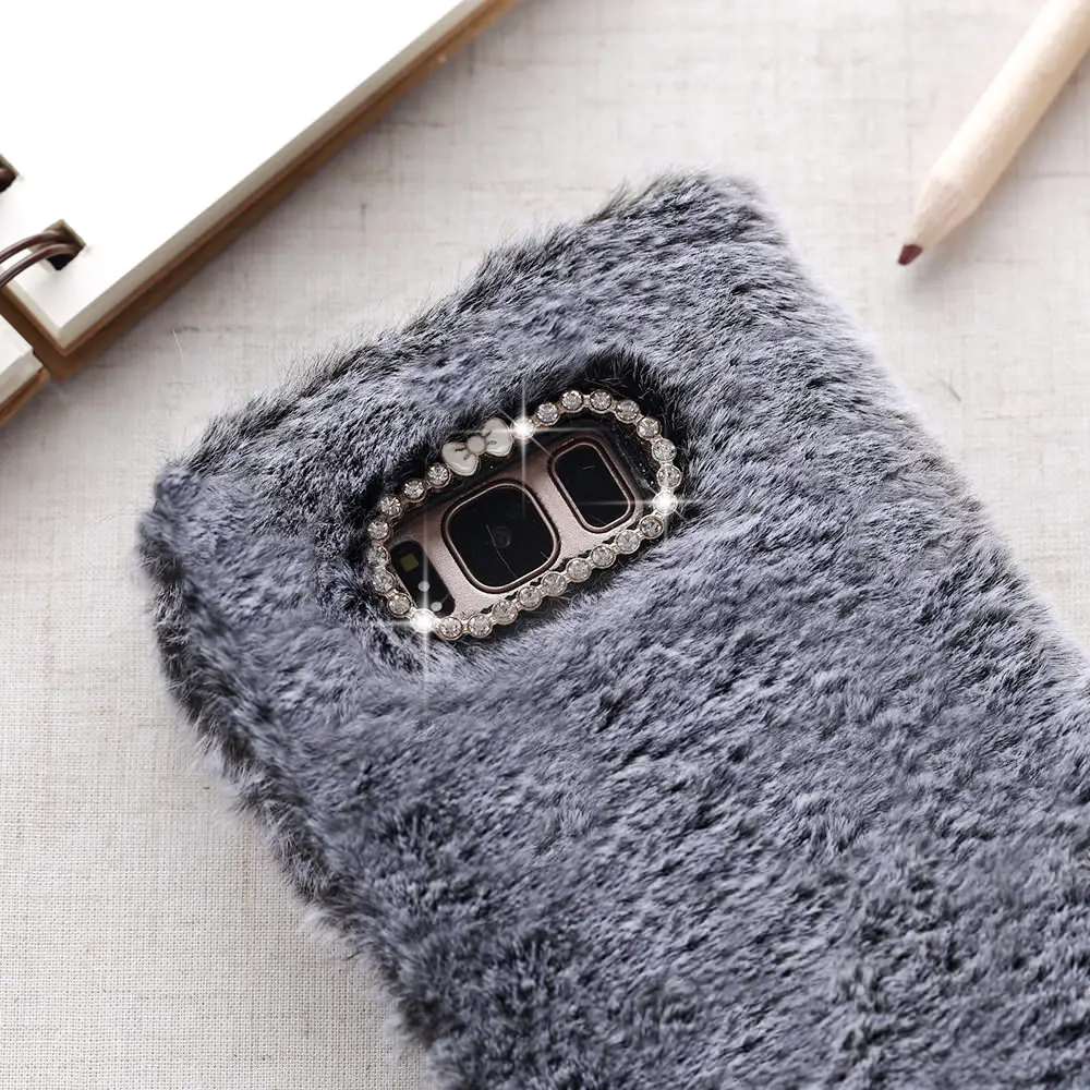 LLZ.COQUE Бумажник Стенд флип чехол для телефона для samsung Note 9 10 5G S10 S10e S9 S8 S7 Plus Edge Магнитный меховой плюшевый чехол