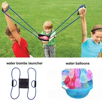 222pcs magic water balloons launcher water bombs swimming pool beach toys for kids balloon 3 person launchers war game