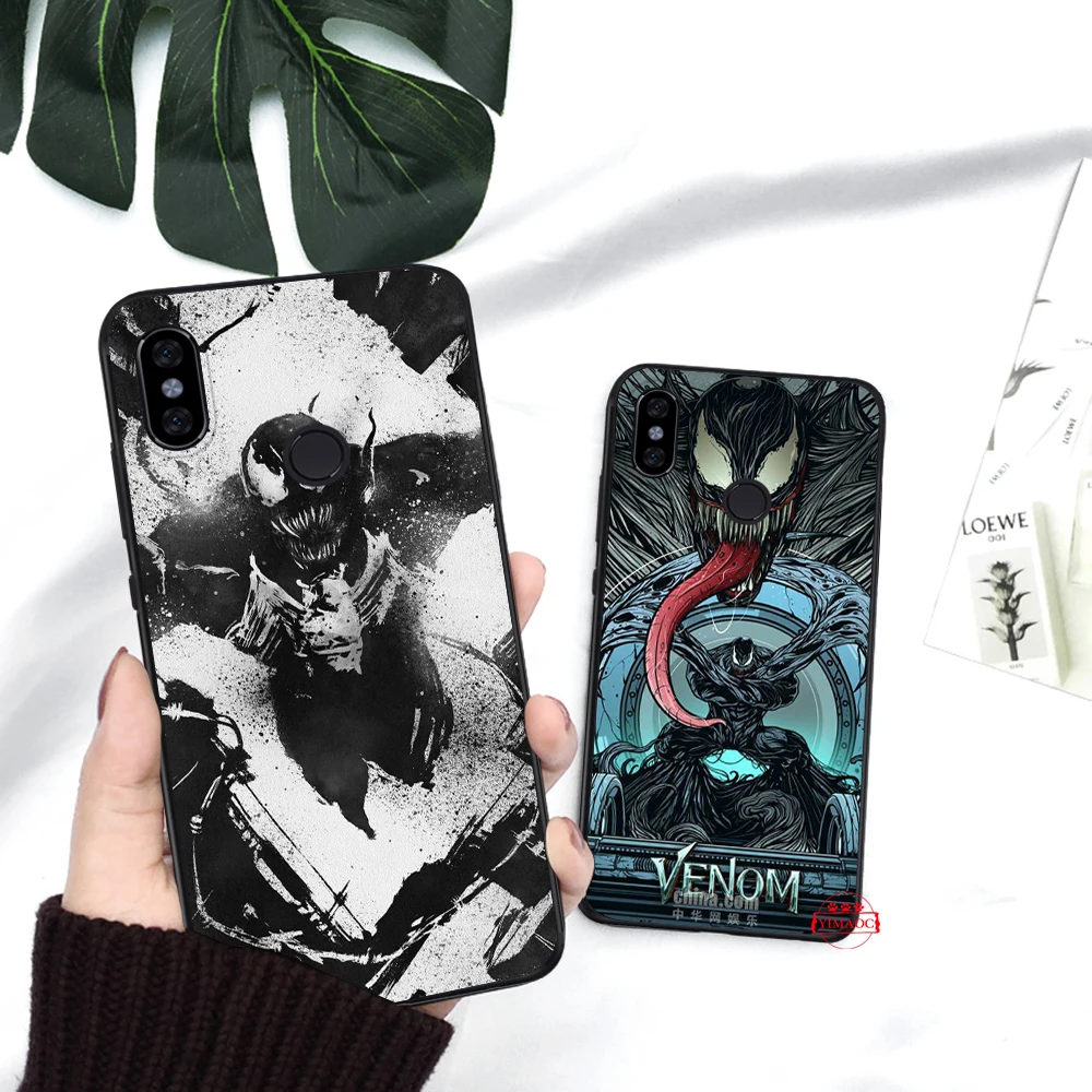 Venom Marvel в продаже роскошный классный силиконовый случай для Redmi Примечание 4X5 Pro 6 5A