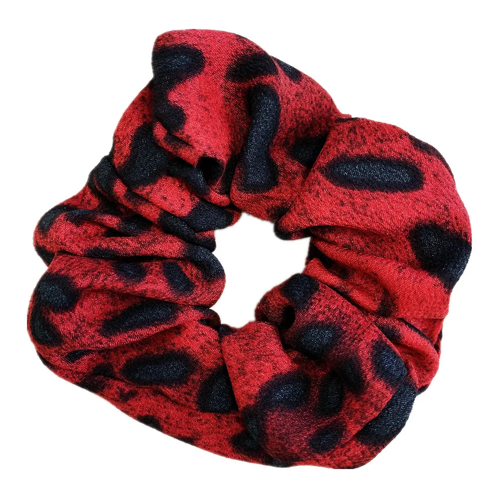 5 шт. тканевые леопардовые повязки для волос DIY эластичные резинки женщин и