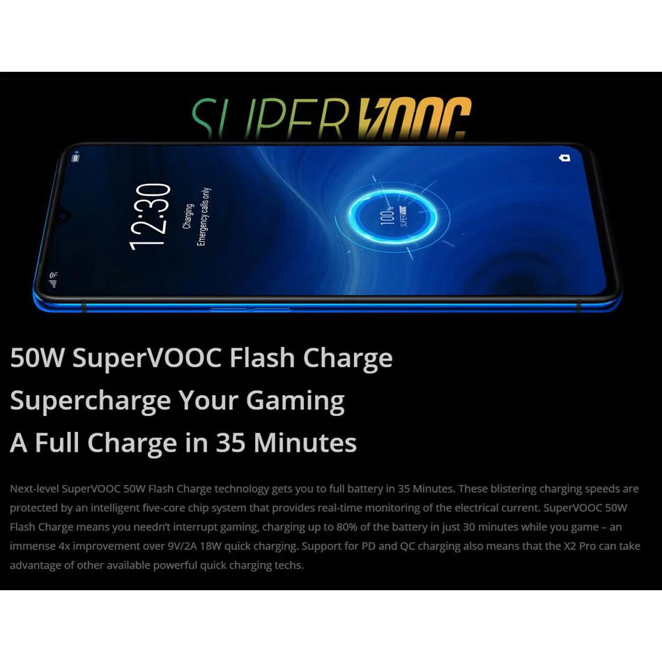 Мобильный телефон Realme X2 PRO, 64 мп, четыре камеры, 8 ГБ, 128 ГБ, 6,5 дюйма, Snapdragon 855+ 4000 мАч, VOOC, 50 Вт, быстрая зарядка, NFC, 4G телефон