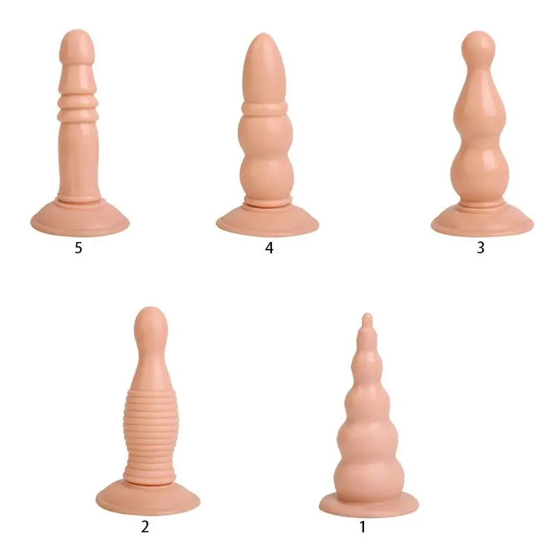 Анальная пробка силиконовый пенис фаллоимитатор G-spot бусы стимуляция усилитель