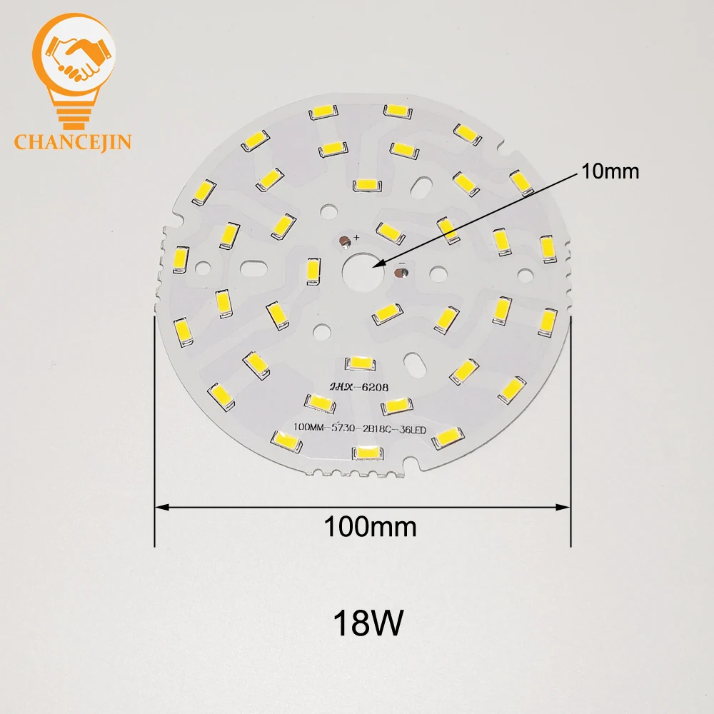 Светодиодная плата SMD5730 3 Вт 5 7 12 18 источник светильник для люстры