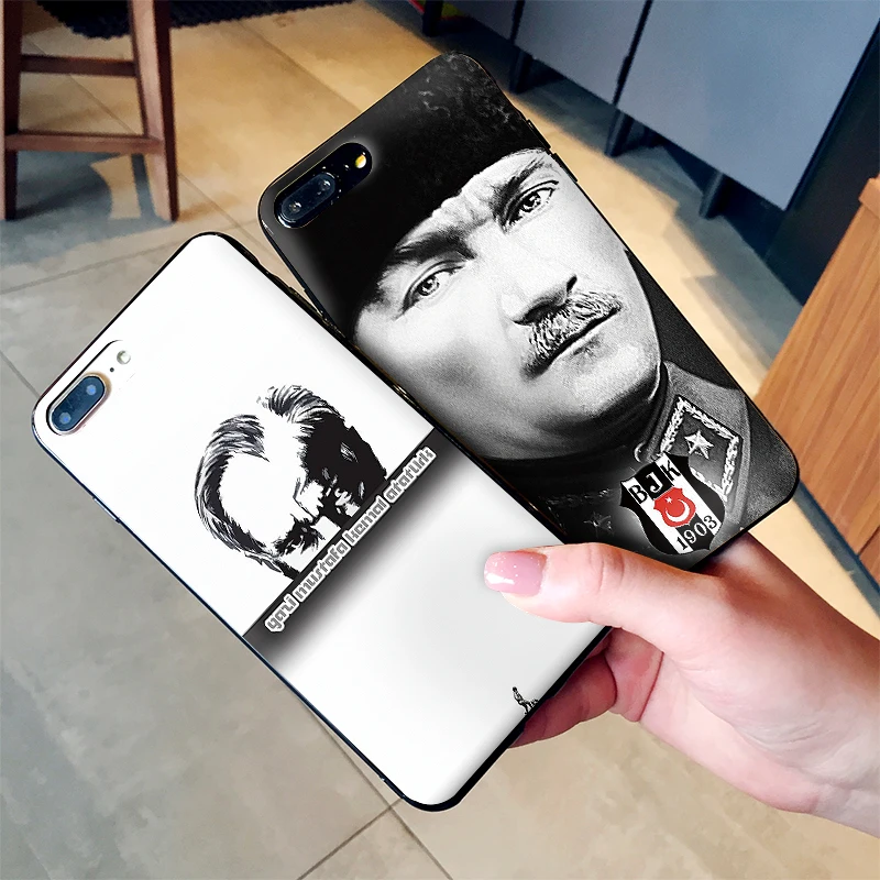 Турция Mustafa kemale Ataturk чехол для iPhone XS Max XR Мягкий силиконовый X 6 6S 7 8 Plus Coque Funda |