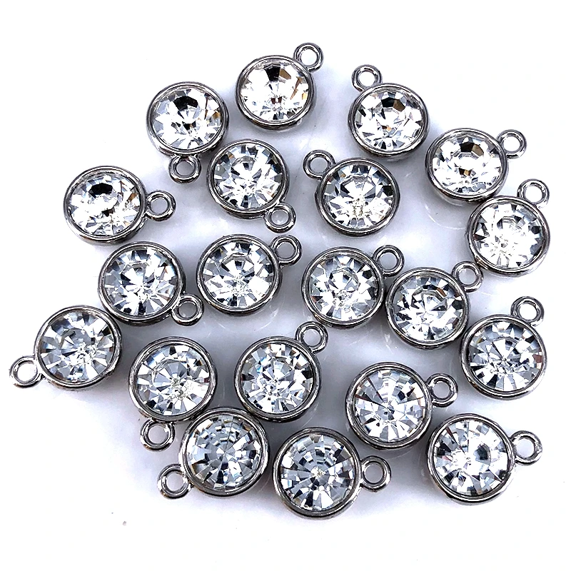 12 шт./лот высокое качество кристалл камень рождения Шарм для изготовления