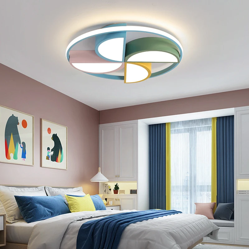 

Nordic winnower home decoration salon bedroom decor led lamp lights for room dimmable ceiling light lamparas indoor lighting