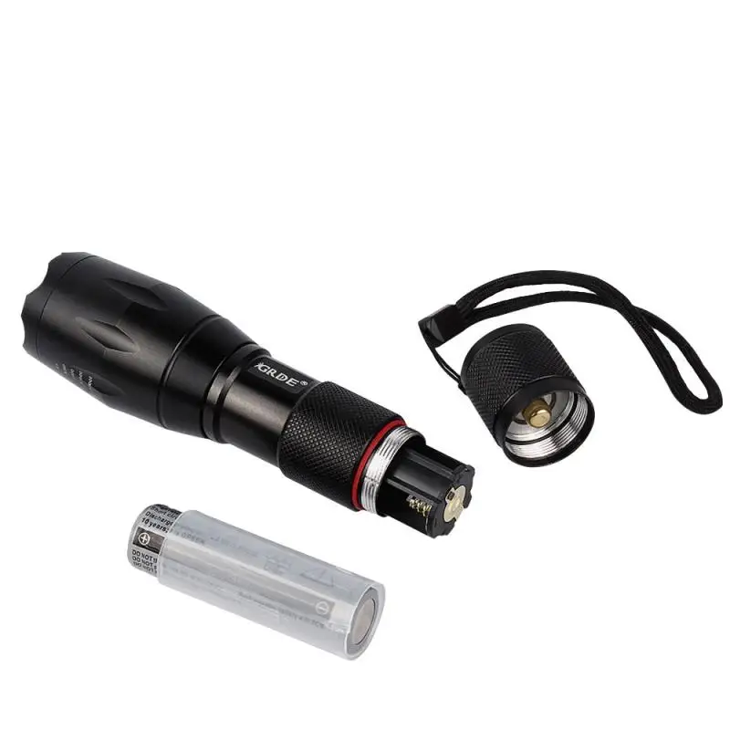 

Led Flashlight Ultra Bright Torch Camping Light 5 Switch Mode Aluminum Alloy Portable Flashlight Waterproof With Hook Clip