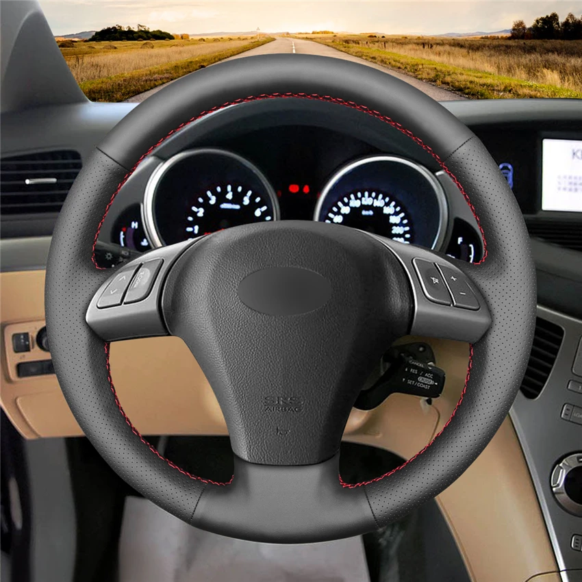 MEWANT черная искусственная кожа фотосессия для Subaru B9 Tribeca 2006 2007 2014|car steering wheel