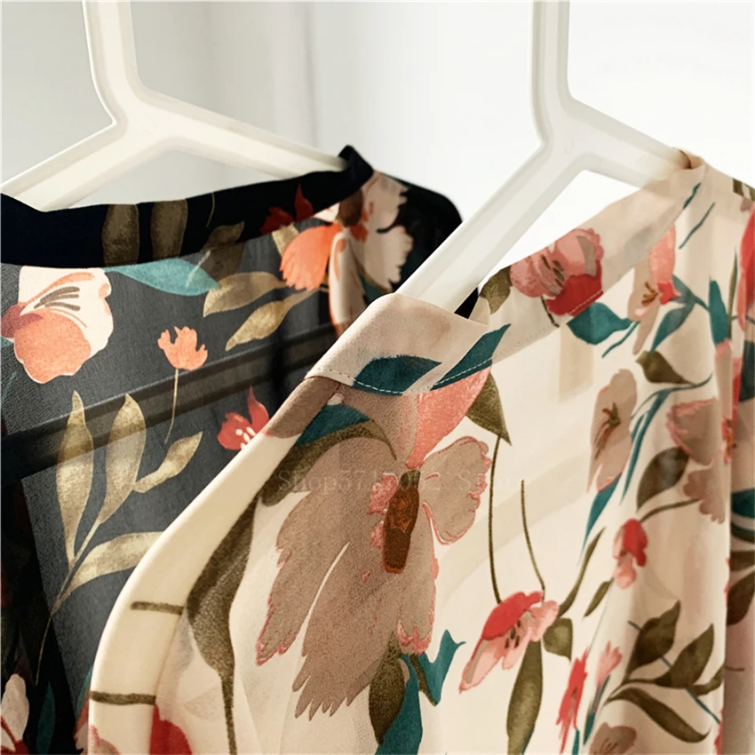 Женский кардиган в стиле Харадзюку японское кимоно летняя Свободная блузка с