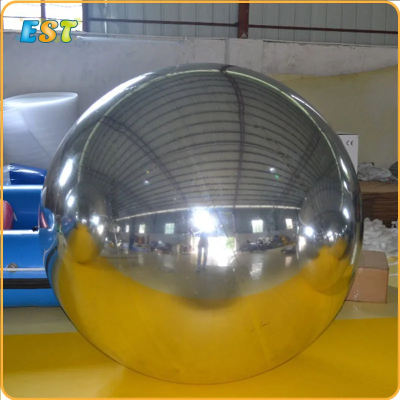 Свадебные сценические украшения надувные зеркальные шары Заказные серебряные