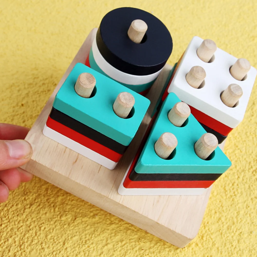 

1 Set Educational Toys Wooden Building Block Toys Puzzle Toys for Children