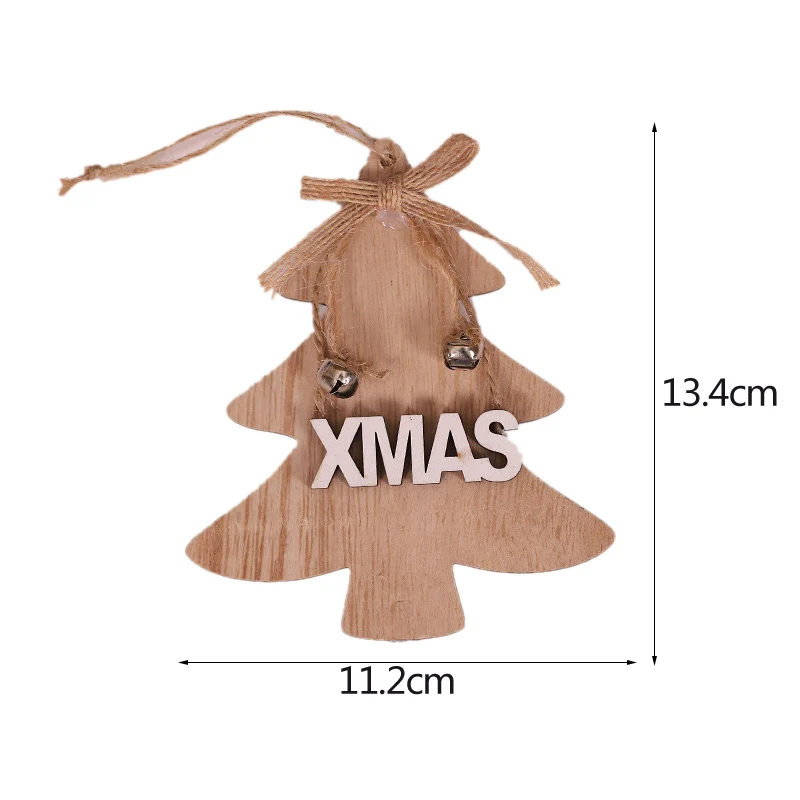 Счастливого Рождества деревянные полые буквы подвесное украшение снеговик