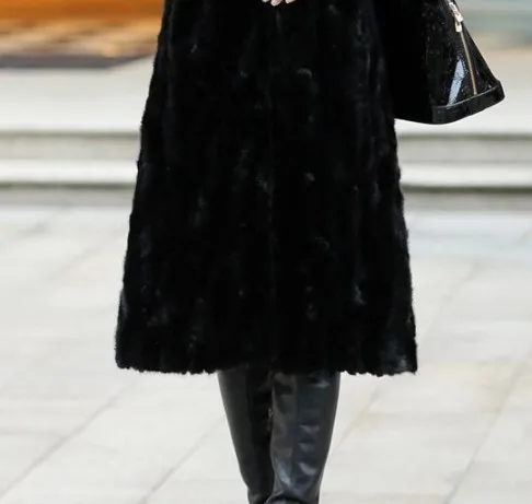 Пальто из искусственного меха 2019 зимнее пальто для женщин искусственная лисица