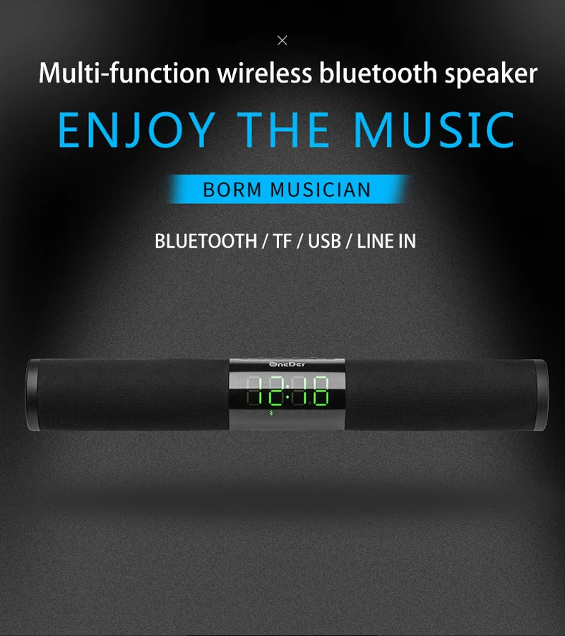 Беспроводной Bluetooth Динамик 20 Вт Бумбокс звуковая панель ТВ сабвуфер переносная