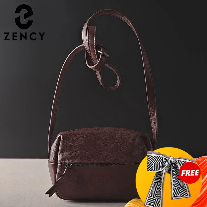 Zency 100% натуральная кожа женская сумка мессенджер винтажная высокое качество