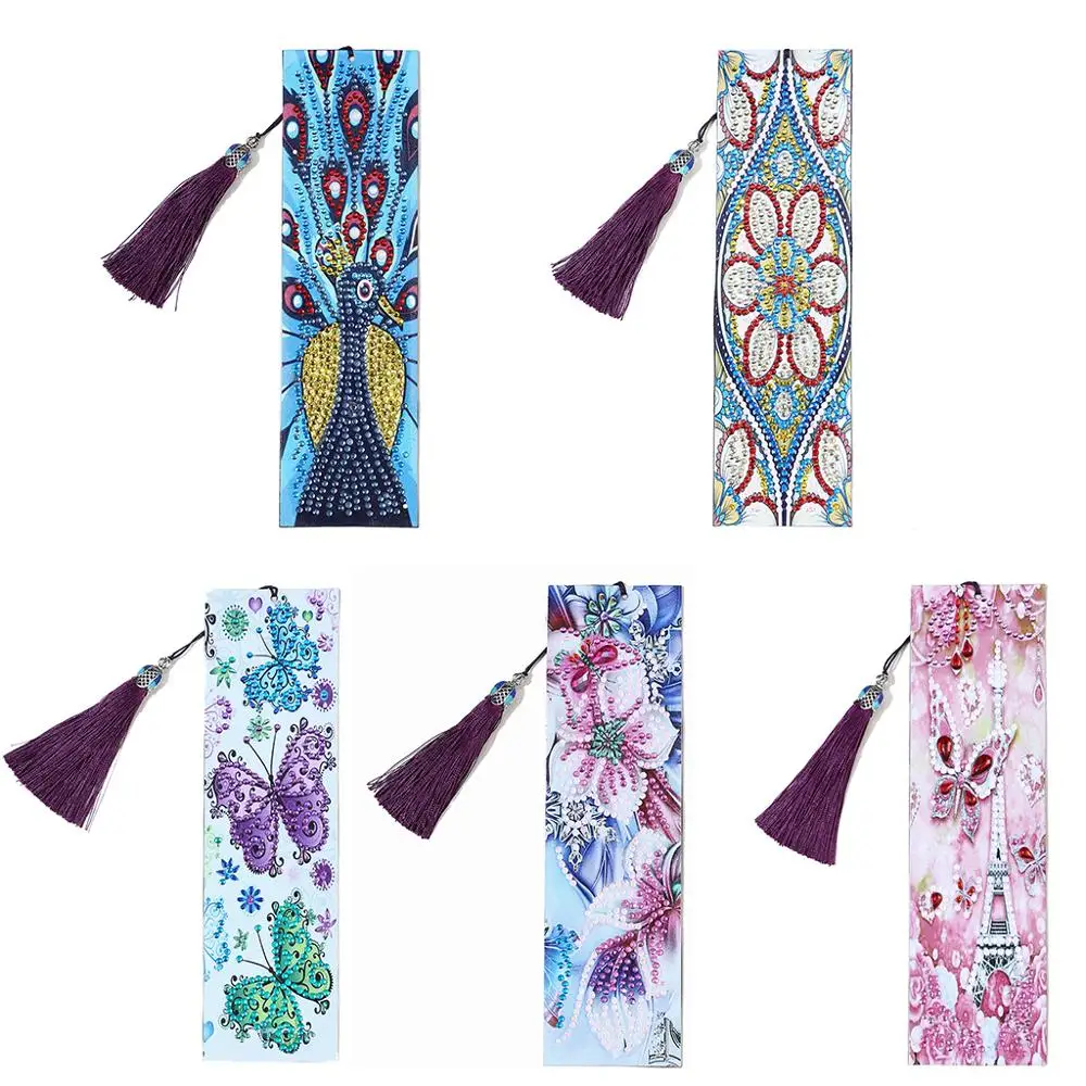 Алмазная живопись закладка 5D сделай сам специальная форма мозаика искусство