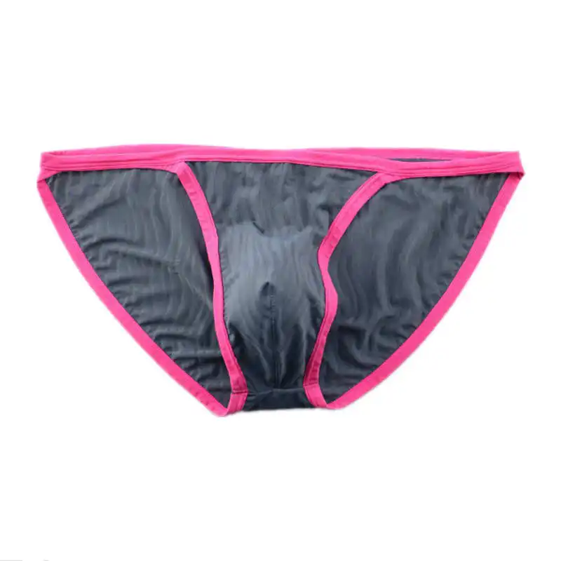 Трусы брифы мужские с U образным выпуклым верхом пикантное нижнее белье дышащие