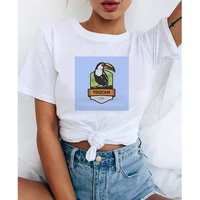 90s graphic rock top tees female big beaked bird cartoon t shirt women harajuku vintage t shirt fashion queen tshirt