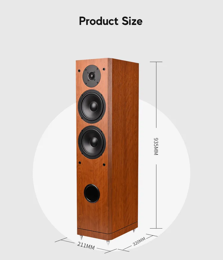 L-055 6,5 дюймов HiFi high fidelity fever 2,0 пассивный классический Домашний напольный динамик для гостиной 6202