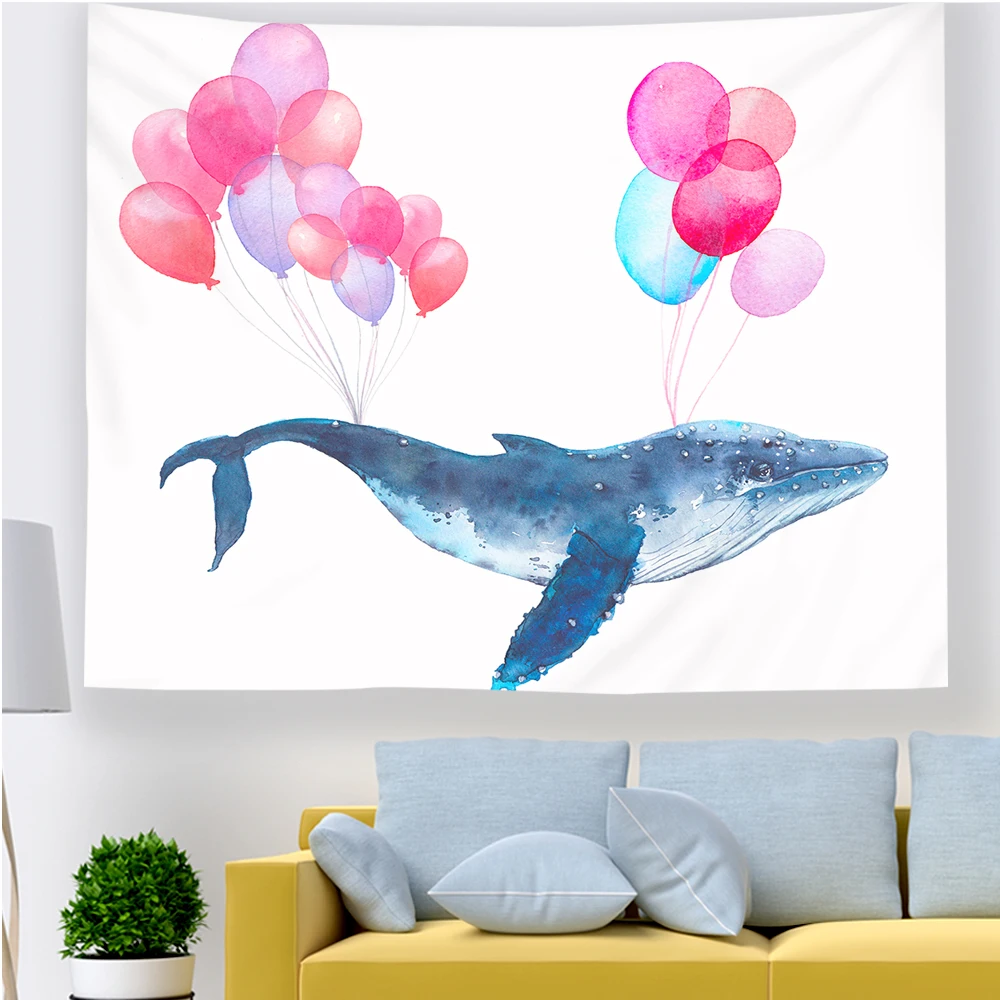 

Dolphin Tapestry Wall Hanging Tapestries Ocean Natural Scenery Tapestry Hippie For Living Room Kids Bedroom College Dorm Party
