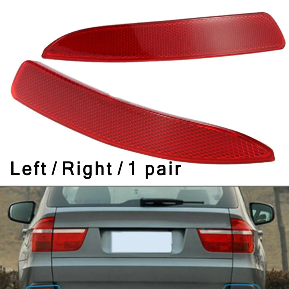 

ABS+PC Bumper Reflector For BMW X5 E70 2007-2009 Red Set Exterior Rear