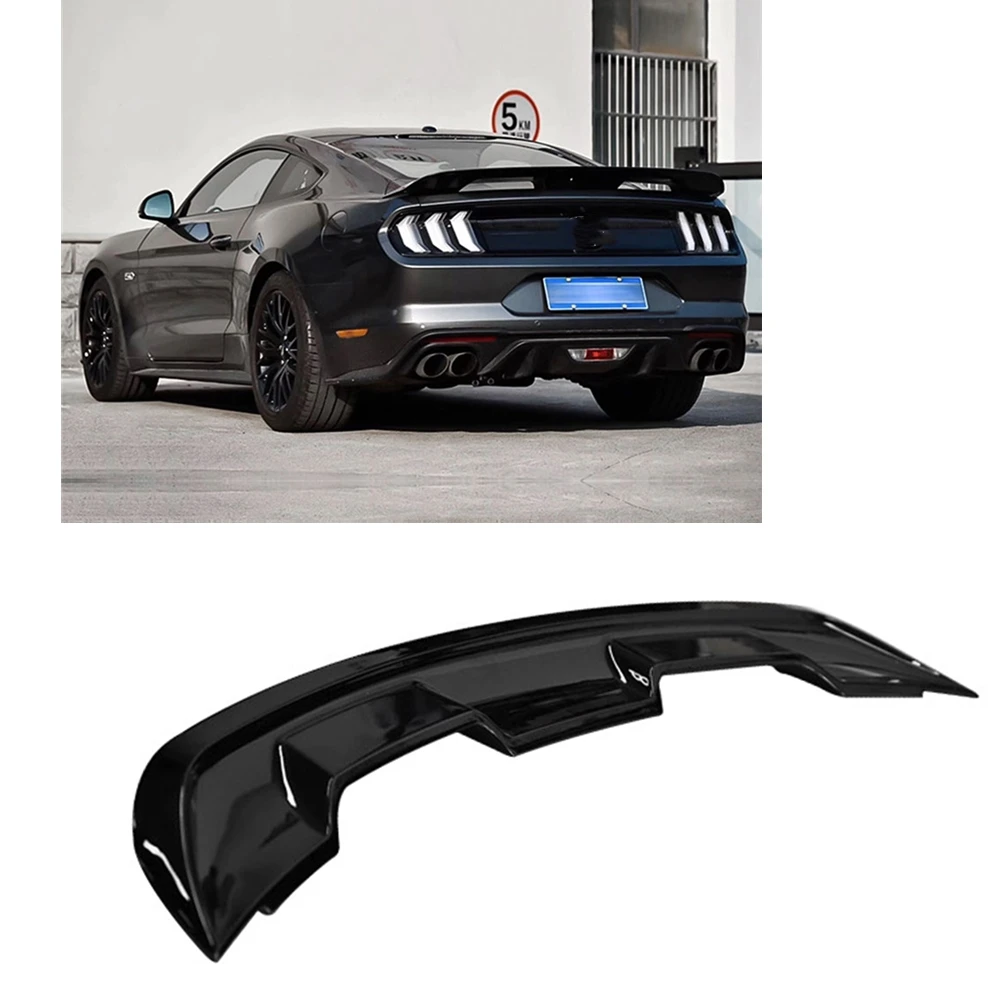 Блестящий черный спойлер на крышку багажника для Ford Mustang Coupe 2015-2020 GT500 | Автомобили