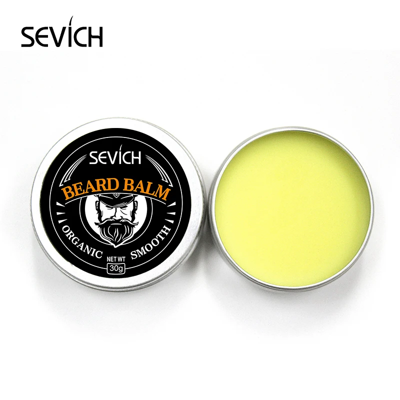 30g beard wax Один комплект 2 шт. продукт для роста бороды натуральный бальзам для бороды гладкое масло для бороды Профессиональный для роста органический воск для усов Стайлинг - Цвет: 30g beard wax
