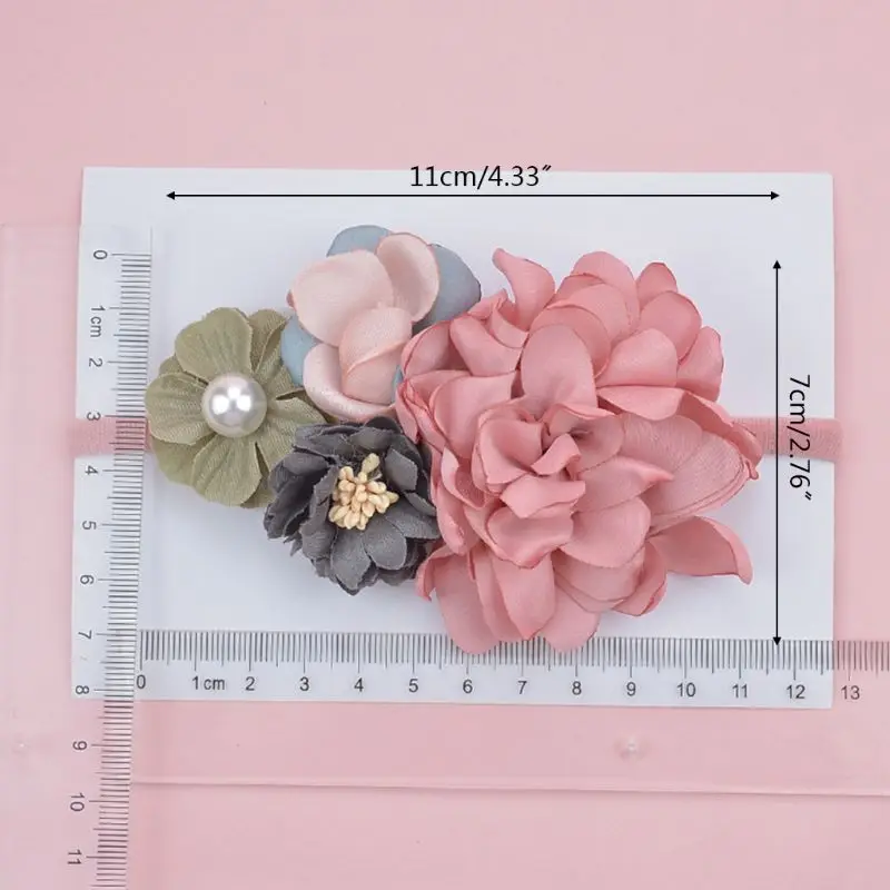 

Baby Girl Flower Elastic Headband Infant Kids Stretch Hair Band Photography Prop