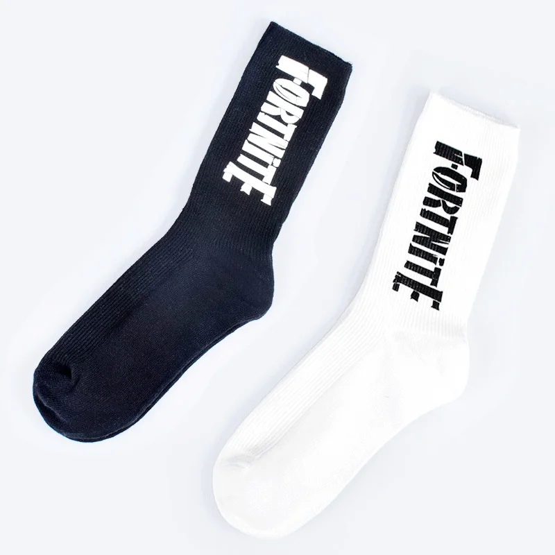 Оригинальные высококачественные носки Fortnite Game хлопковые средние чулки длинные