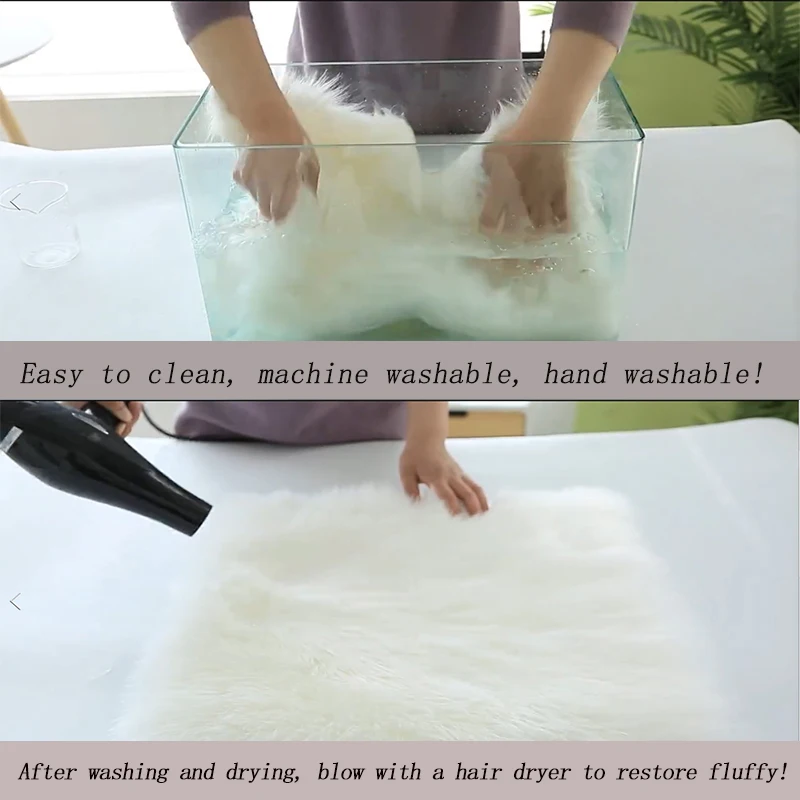 Плюшевый мягкий ковер в европейском стиле для спальни шерстяная имитация