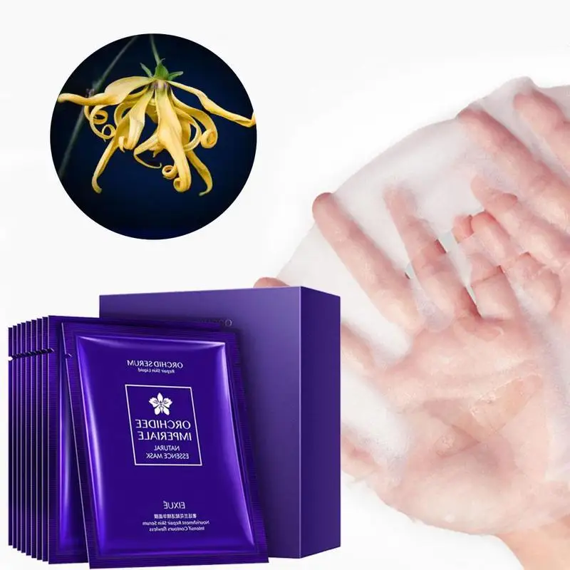 Роскошная маска для лица с орхидеей глубокого пополнения женская ухода за кожей