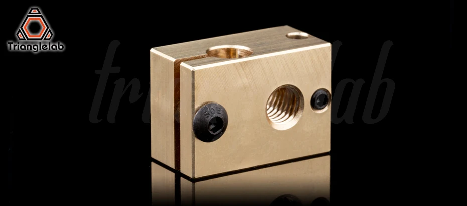 Медный медный нагревательный прибор блок для E3D copper hotend для 3D принтера высокая температура для закаленной стали V6 сопла/titan экструдер